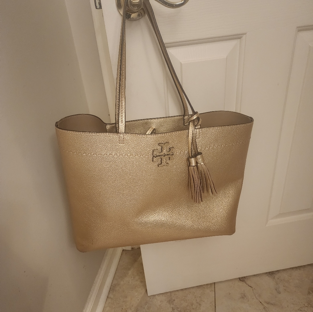 Tory Burch Metalic Gold tote